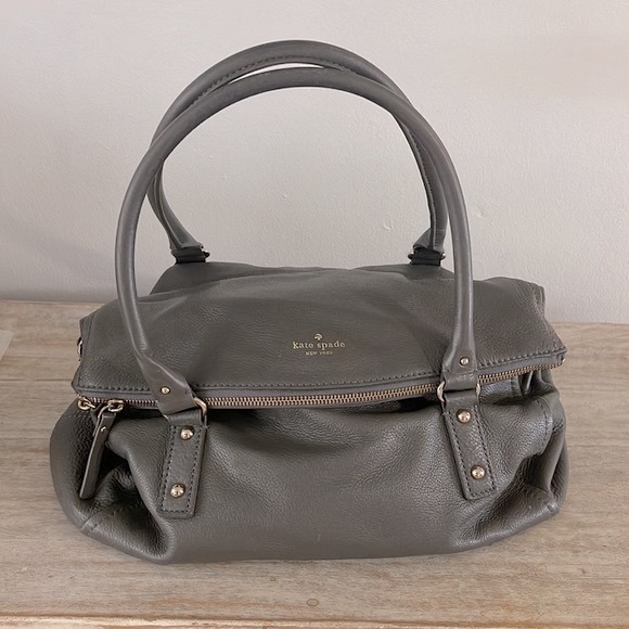 KATE SPADE New York“Cobble Hill Leslie” Satchel in storm grey - Picture 2 of 11